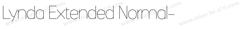 Lynda Extended Normal字体转换